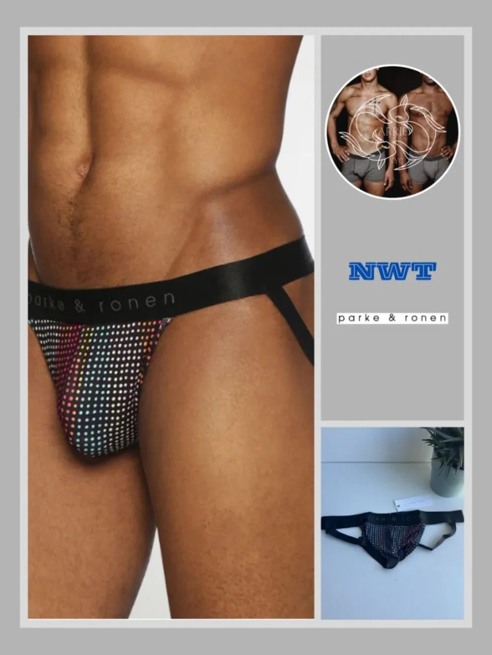 Parke & Ronen - Printed Jockstrap - Funfetti Black (M)